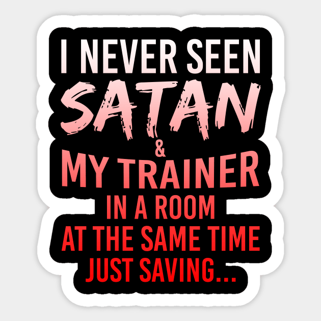 Funny Gift For Personal Fitness Trainer Sticker by anitakayla32765